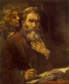 Retrato del evangelista Mateo Rembrandt